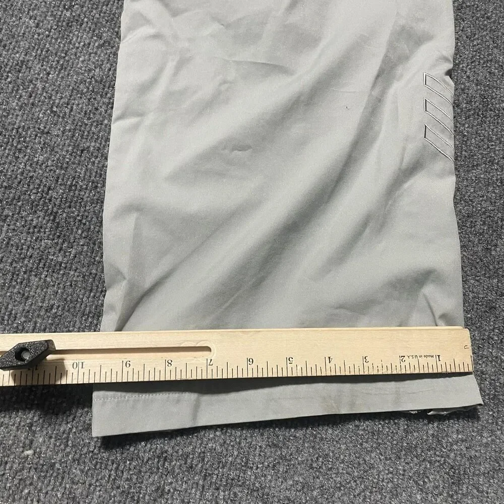 Adidas Pants Mens Large Gray Windbreaker Track Golf Zip Ankle Lightweight - Picture 11 of 14